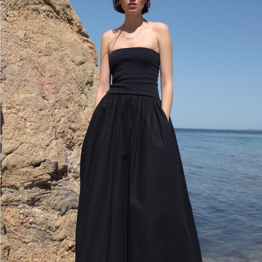 Sold Out NYC RSVP black strapless maxi dress